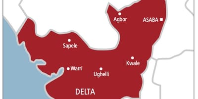 Delta nigeria kaart