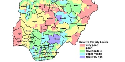 Kaart van de economische nigeria