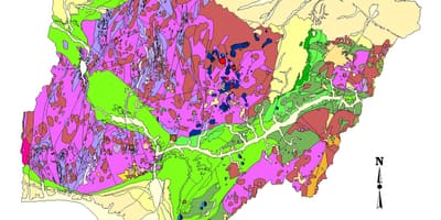Kaart van de geologische nigeria