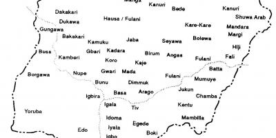 Tekenen nigeria kaart