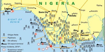 Industriële kaart van nigeria