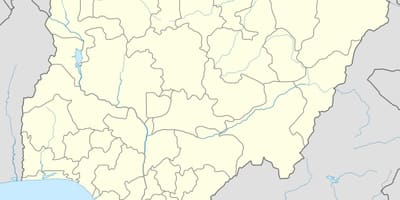 Kaart van woestijnvorming in nigeria
