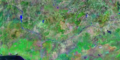 Kaart van nigeria bergen