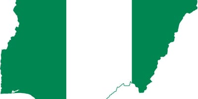 Kaart van nigeria log