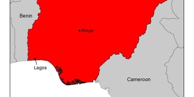 Kaart van nigeria malaria